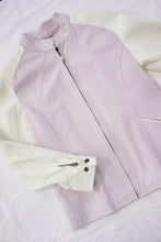 Load image into Gallery viewer, Vintage Lilac Leather Jacket
