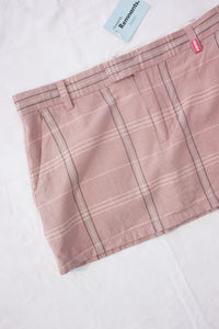 Pink Plaid Mini Skirt