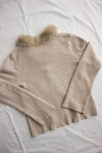 Fur Collar Cardigan - (14)