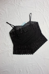 Black Lace Cami - (12-16)