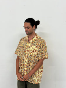 Tom Shirt - Mustard Floral