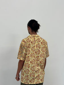 Tom Shirt - Mustard Floral