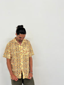 Tom Shirt - Mustard Floral