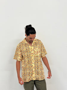 Tom Shirt - Mustard Floral