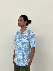 Tom Shirt - Blue Floral (M)