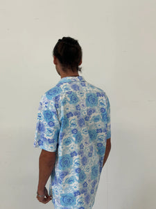 Tom Shirt - Blue Floral (M)