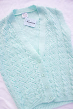 Load image into Gallery viewer, Vintage Aqua Knitted Vest
