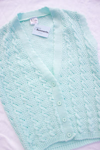 Vintage Aqua Knitted Vest