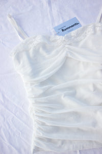 White Ruched Cami