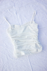 White Ruched Cami