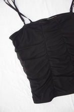 Load image into Gallery viewer, Black Ruched Singlet
