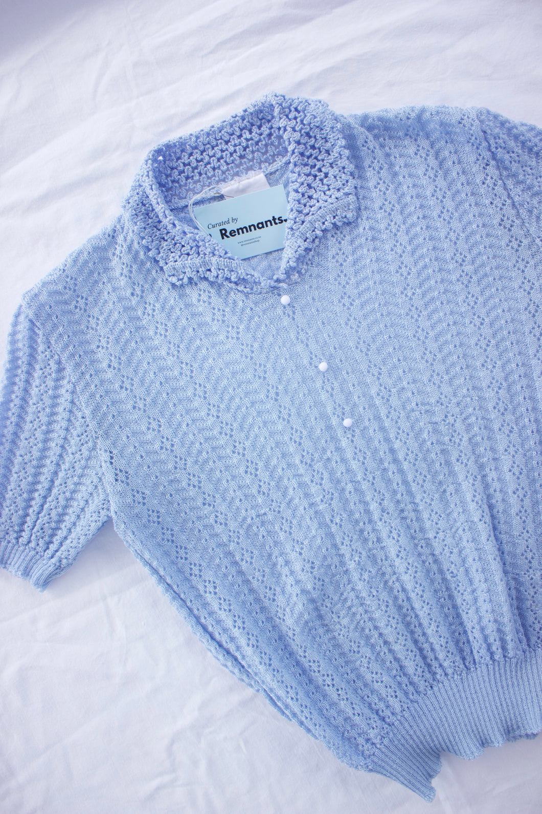 Vintage Blue Knit Top