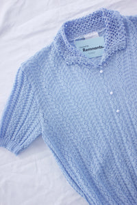 Vintage Blue Knit Top