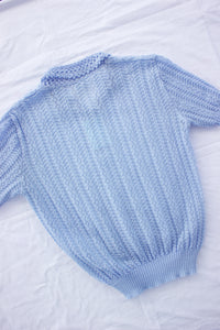 Vintage Blue Knit Top