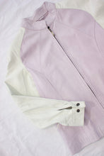 Load image into Gallery viewer, Vintage Lilac Leather Jacket
