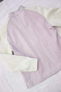 Vintage Lilac Leather Jacket