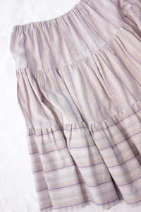 Gathered Striped Skirt