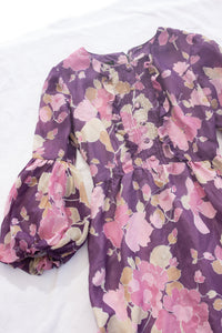 Vintage Floral Dress (XS)