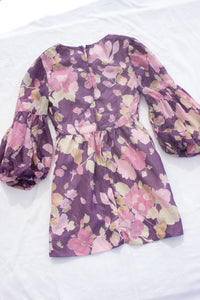 Vintage Floral Dress (XS)