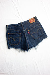 Levis Dark Denim Shorts