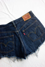 Load image into Gallery viewer, Levis Dark Denim Shorts
