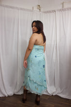 Load image into Gallery viewer, Floral Turquoise Dress
