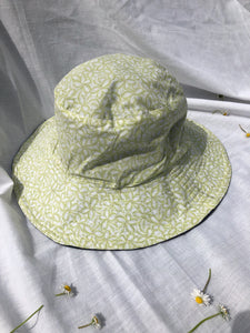 Bucket Hat - Lime Floral