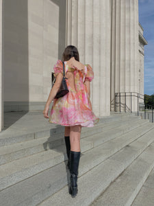 Dumpling Dress - Pink Abstract